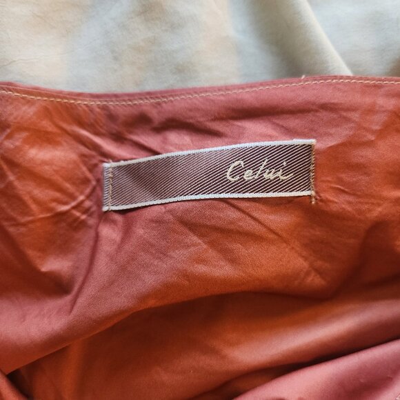 Ombre Peach and Cream Small Anthropologie Celui skirt - Picture 2 of 6